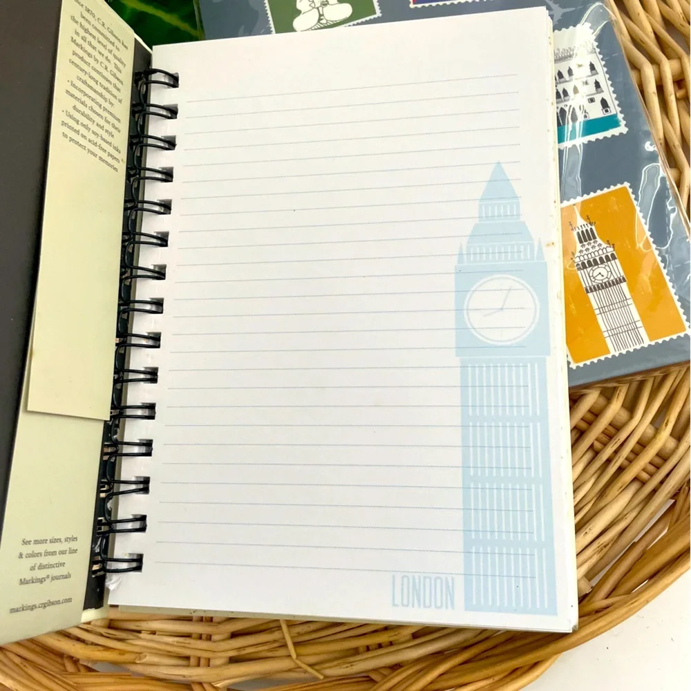 Markings by C.R. Gibson London/NYC  Reversible Journal & set of 2 notebooks NWT